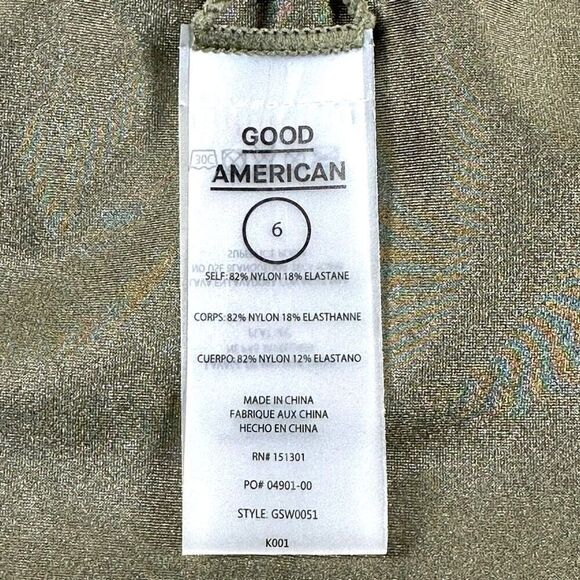 Good American Good Waist Bikini Bottom Women’s Size 6 (4X) High Shine Reversible - Picture 9 of 11